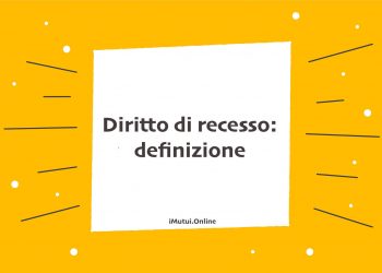 Diritto di recesso