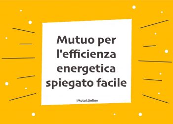 Mutuo per l'efficienza energetica