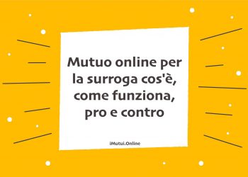 Mutuo online per la surroga