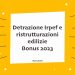 ristrutturazioni edilizie Bonus 2023