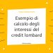 Esempio di calcolo degli interessi del credit lombard